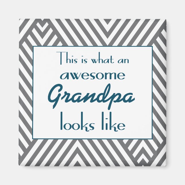 So sieht eine Phantastische Großmutter aus Magnet (Vorne)