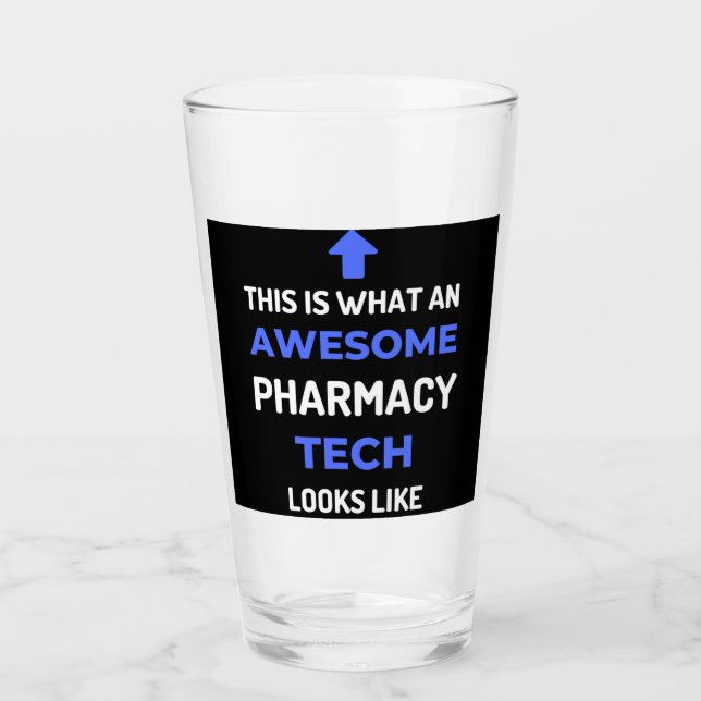 So sieht eine Phantastische Pharmazie-Technik aus Glas (Vorderseite)