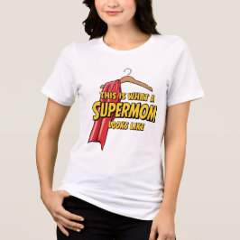 So sieht eine Supermutter aus Tri-Blend Shirt