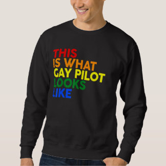 So sieht Gay Pilot aus wie LGBT-Corlor-Regen Sweatshirt
