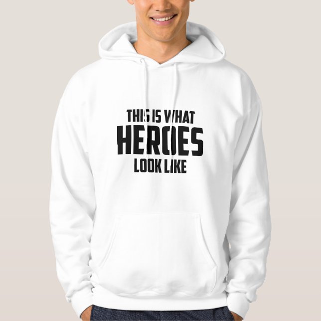 So sieht HEROES aus Hoodie (Vorderseite)