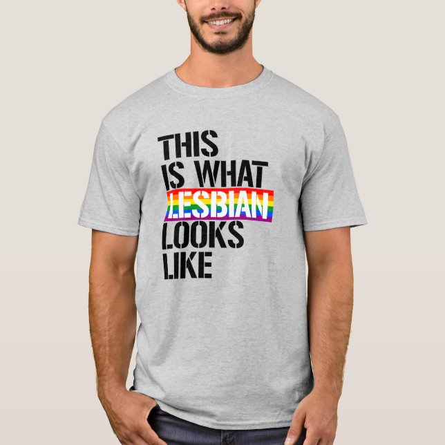 So sieht Lesbian aus T-Shirt (Vorderseite)