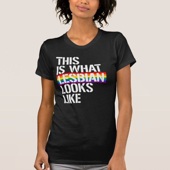So sieht lesbisch aus T-Shirt (Vorderseite)