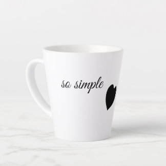 So Simple – Minimalistischer Herzbecher Milchtasse