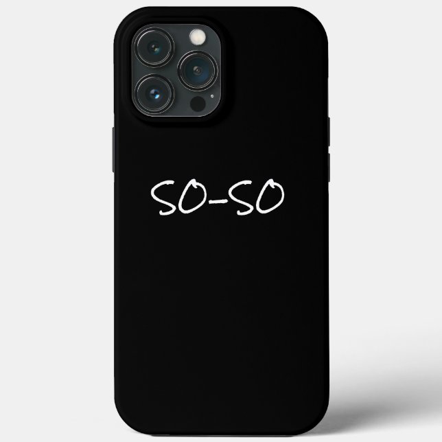 So-So Attitude Case-Mate iPhone Case (Rückseite)