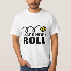 So spiele ich Tennis   Humorvolles Tennis-T-Shirt- T-Shirt