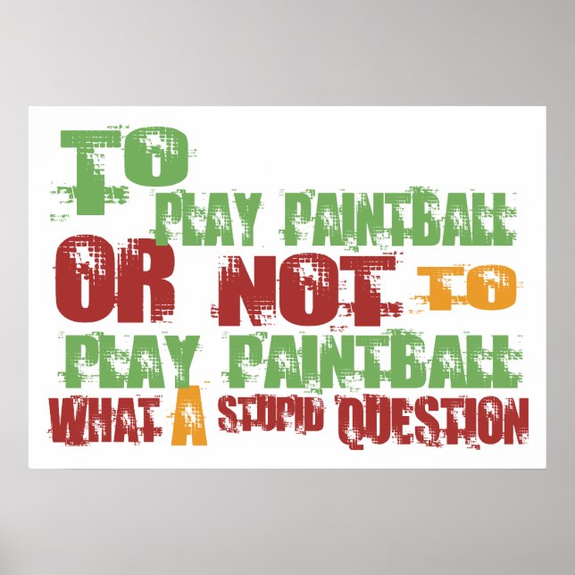 So spielen Sie Paintball Poster (Vorne)