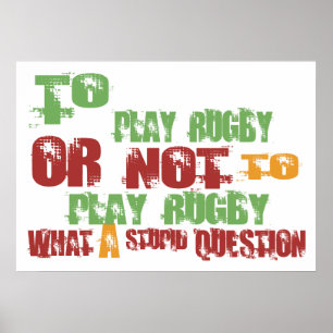 So spielen Sie Rugby Poster