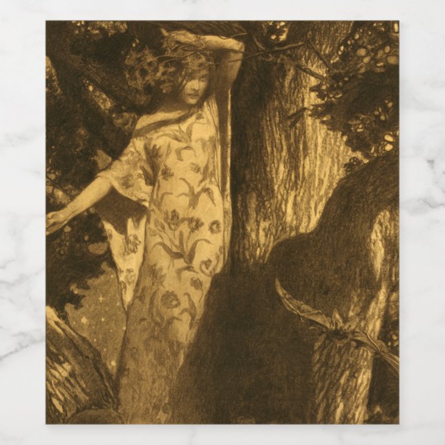 So Spuk Mondlichtwächter der Nacht Weinetikett (Einzelnes Label)