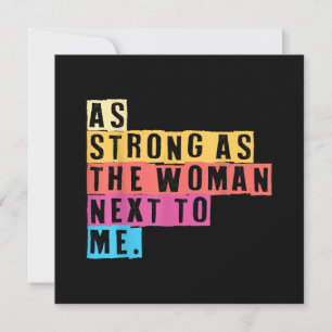 So stark wie die Frauen neben mir auch die Frauen, Dankeskarte