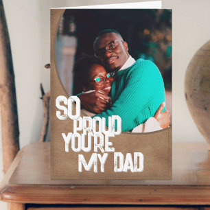 So stolz, dass du mein Vater bist Vatertagskarte Karte