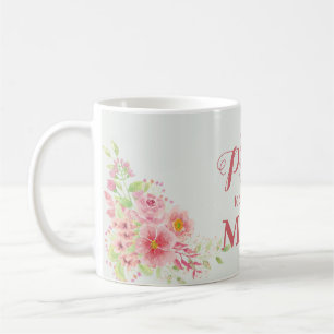 So stolz, dass ich dich Mama nenne floral Kaffeetasse