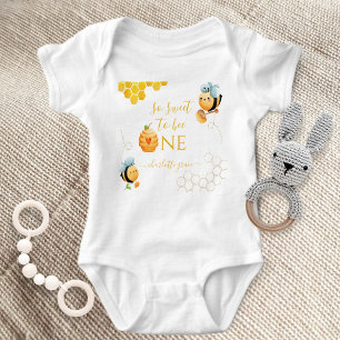 So süß, eine Biene zu sein - Bienen-Geburtstag Baby Strampler