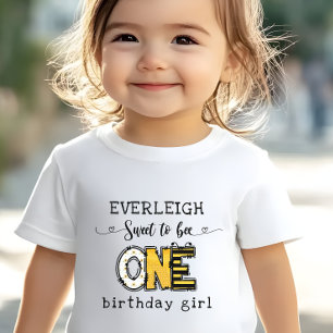 So süß, um an einem floralen 1. Geburtstag eine Bi Kleinkind T-shirt