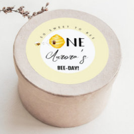 So süß zu sein ein Bienentag Runder Aufkleber