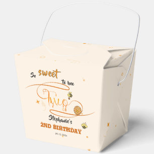 So süß, zwei niedliche Honigbienen zum 2. Geburtst Geschenkschachtel