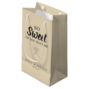 'So Sweet Of You To Come' Süßigkeiten Hochzeit Cha Kleine Geschenktüte