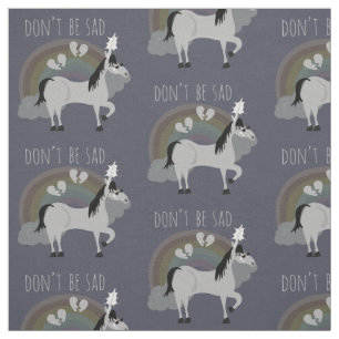 So traurig Emo Unicorn Stoff