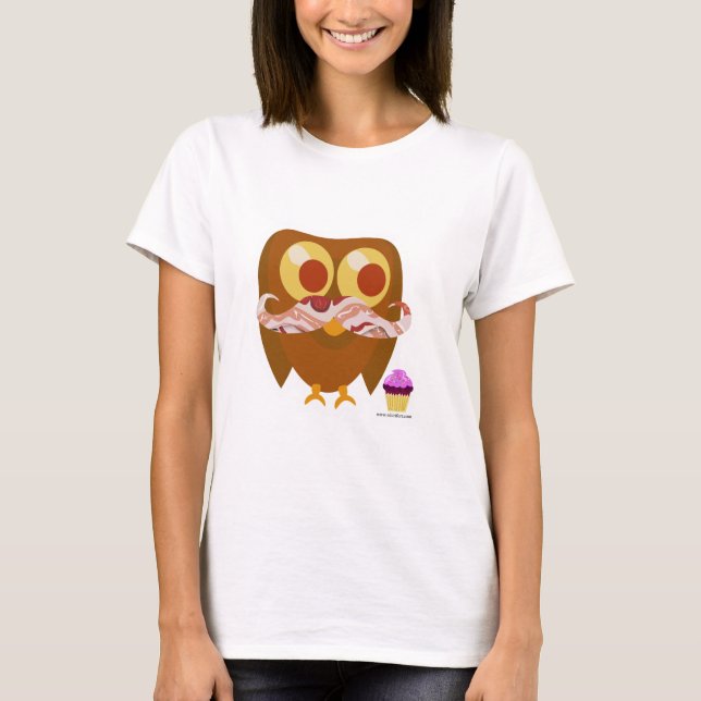 So trendy Bacon Owl T-Shirt (Vorderseite)