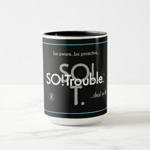 SO!Trouble Logos und Schlagzeilen  Tasse