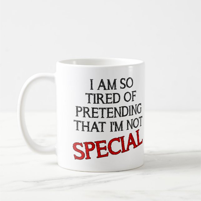 So tun, als wäre ich besondere lustige Mugquotes-R Kaffeetasse (Links)