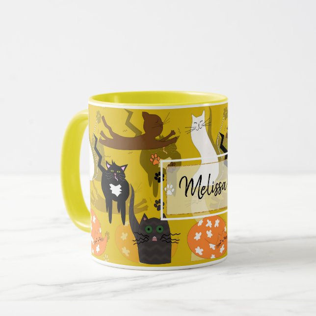 So unterschiedliche Katzen. Tasse (Vorderseite Links)