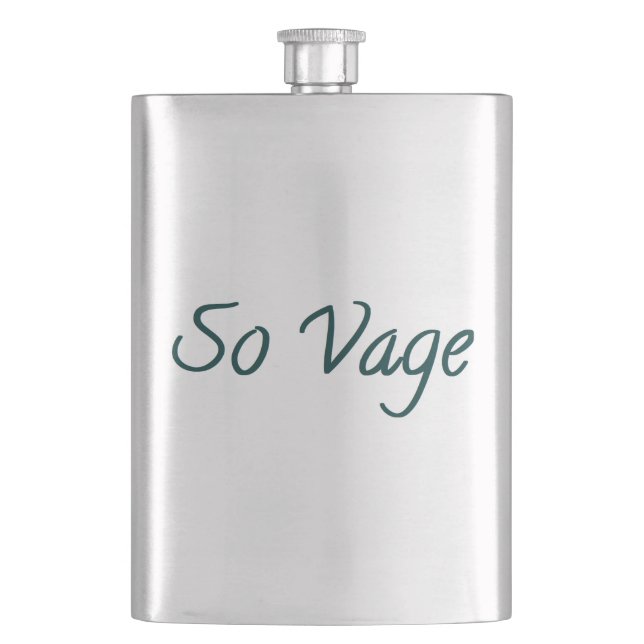so vage flachmann (Vorderseite)