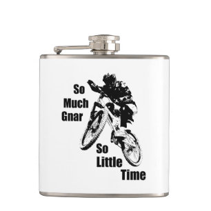 So viel Gnar so wenig Zeit Mountain Bike Flachmann