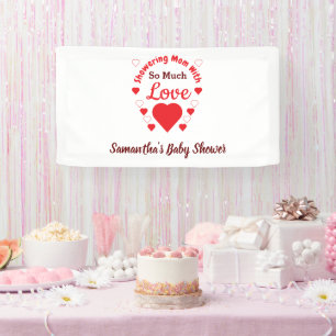So viel Liebe Babydusche Banner