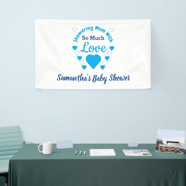 So viel Liebe Babydusche Banner (Messeveranstaltung)