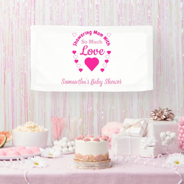 So viel Liebe Babydusche Banner (Party)