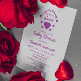 So viel Liebe Babydusche Einladung