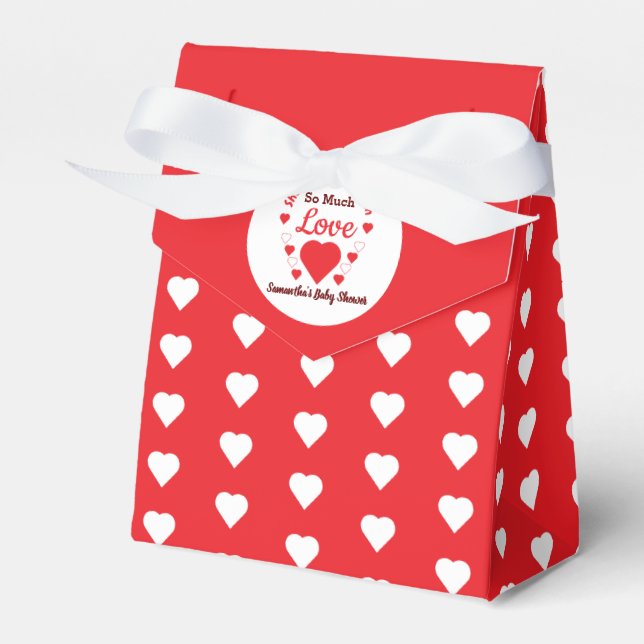 So viel Liebe Babydusche Geschenkschachtel (Vorderseite)