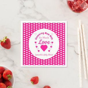 So viel Liebe Babydusche Serviette