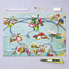 So viel Liebe! Liebe sperrt für ewige Liebe Seidenpapier