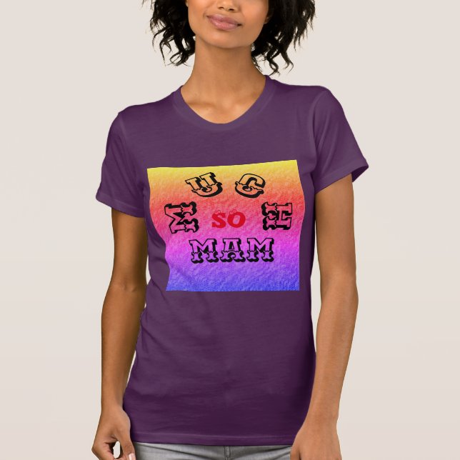 SO VIEL MAM Frauen Bella Leinwand Fine Jersey T-Shirt (Vorderseite)