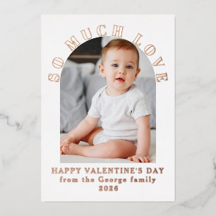 So viel süße Babys Valentinstag Modern Folien Feiertagskarte