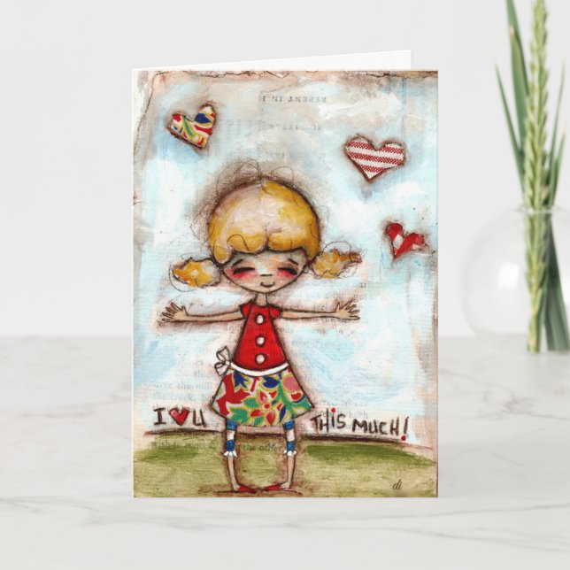 So viel! - Valentine Feiertagskarte (Vorderseite)