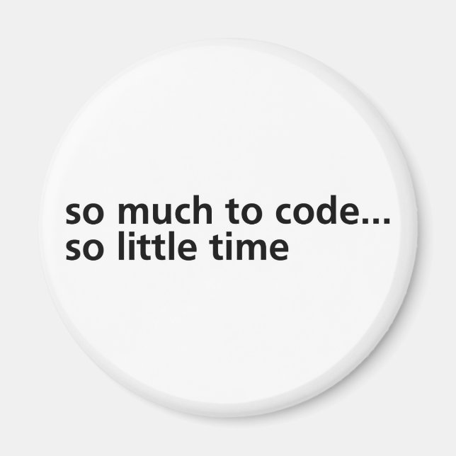 So viel zu Code... Magnet (Vorne)