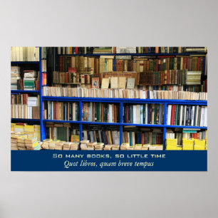 So viele Bücher so wenig Zeit Poster