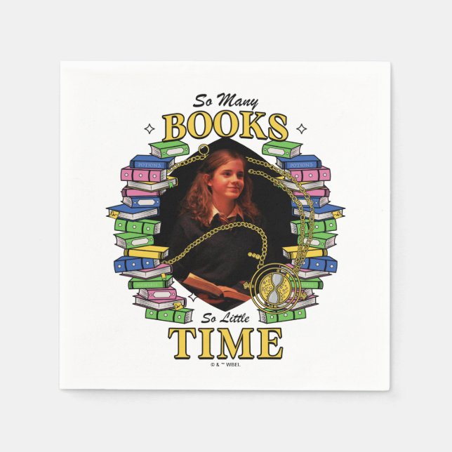 So viele Bücher, so wenig Zeit Serviette (Vorderseite)