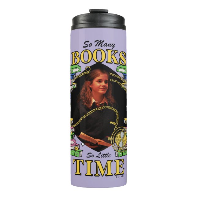 So viele Bücher, so wenig Zeit Thermosbecher (Vorderseite)