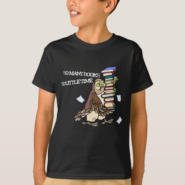 So viele Bücher T-Shirt (Vorderseite)