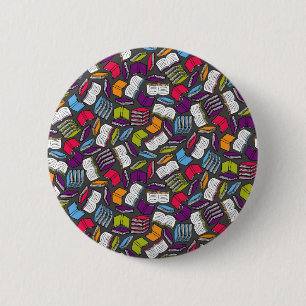 So viele bunte Bücher... Button