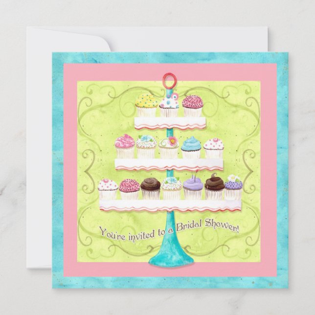 So viele Cupcakes, Brautdusche Einladung (Vorderseite)