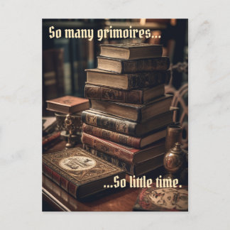 So viele Grimoires Wicca Postkarte