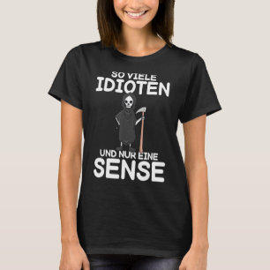 So viele Idioten und nur ein Scherz schwarzen Spaß T-Shirt