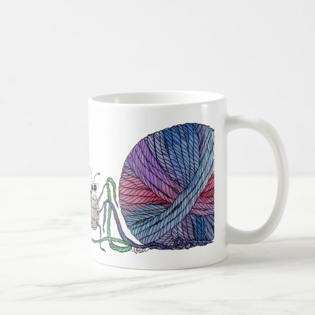 So viele losen Bandenden… Marienkäfer und Tasse (Rechts)