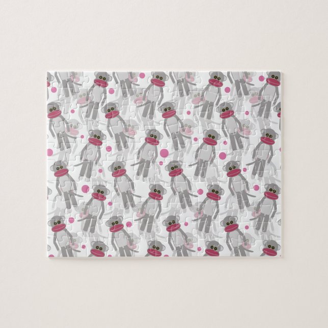 So viele Socken-Affen! Puzzle (Horizontal)