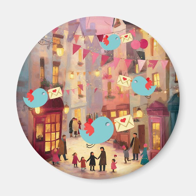 SO VIELE VALENTINSKARTEN ZU LIEFERN MAGNET (Vorne)